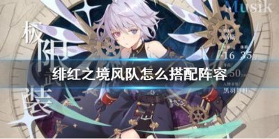 ​绯红之境风队怎么搭配阵容
