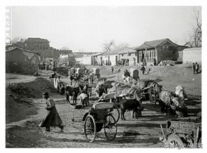 老北京广渠门的变迁图片:从1930年修缮完好,到1953年彻底消失