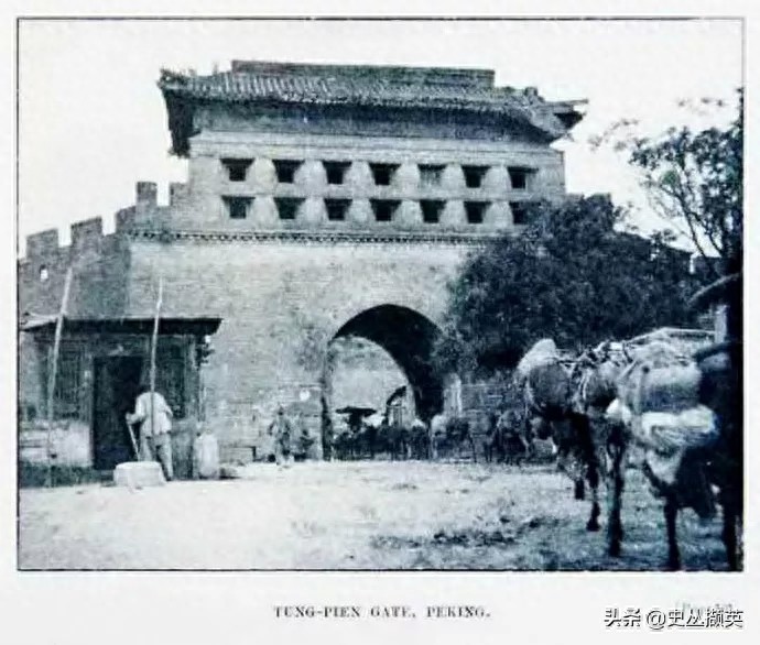 老北京广渠门的变迁图片:从1930年修缮完好,到1953年彻底消失